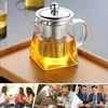 Teapot Glass Tea Infusers Stainless Steel Heat Resistant Glass Teapot Stove top