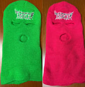 Image of Officially Licensed Poontickler Neon Green/Neon Pink Ski Masks!!