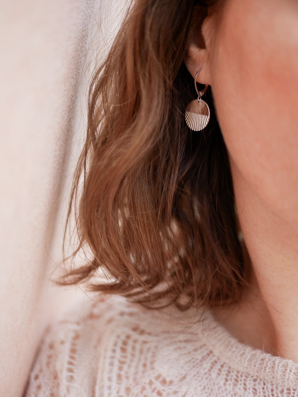 Image of Boucles d'Oreilles SOLEA Or/Argent