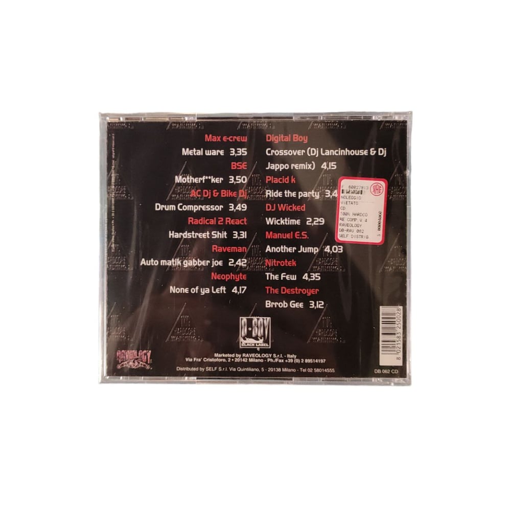 100% Hardcore Warning vol. 4 - Selected by Placid K (CD,Sealed)