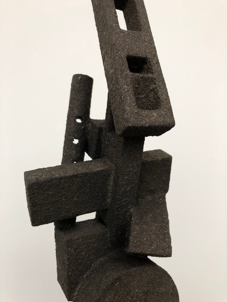 Image of brutalist sculpture (wood)