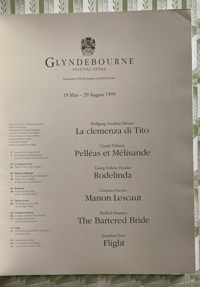 Image 2 of Glyndebourne Catalogue 1999 Mary Fedden cover