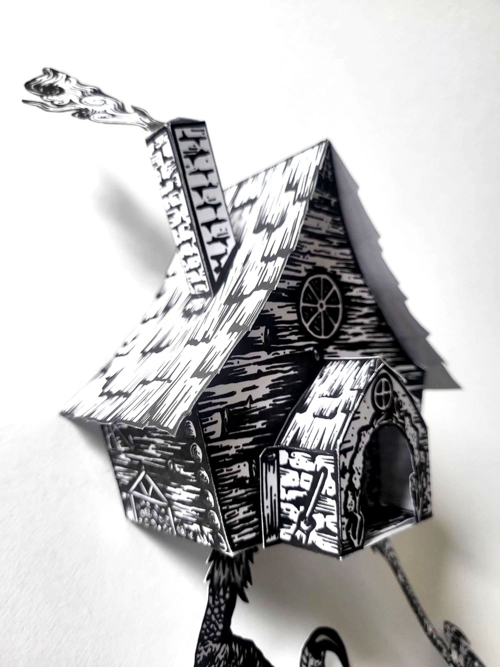 MAKE YOUR OWN BABA YAGA HUT - A3 CUT OUT ART PRINT