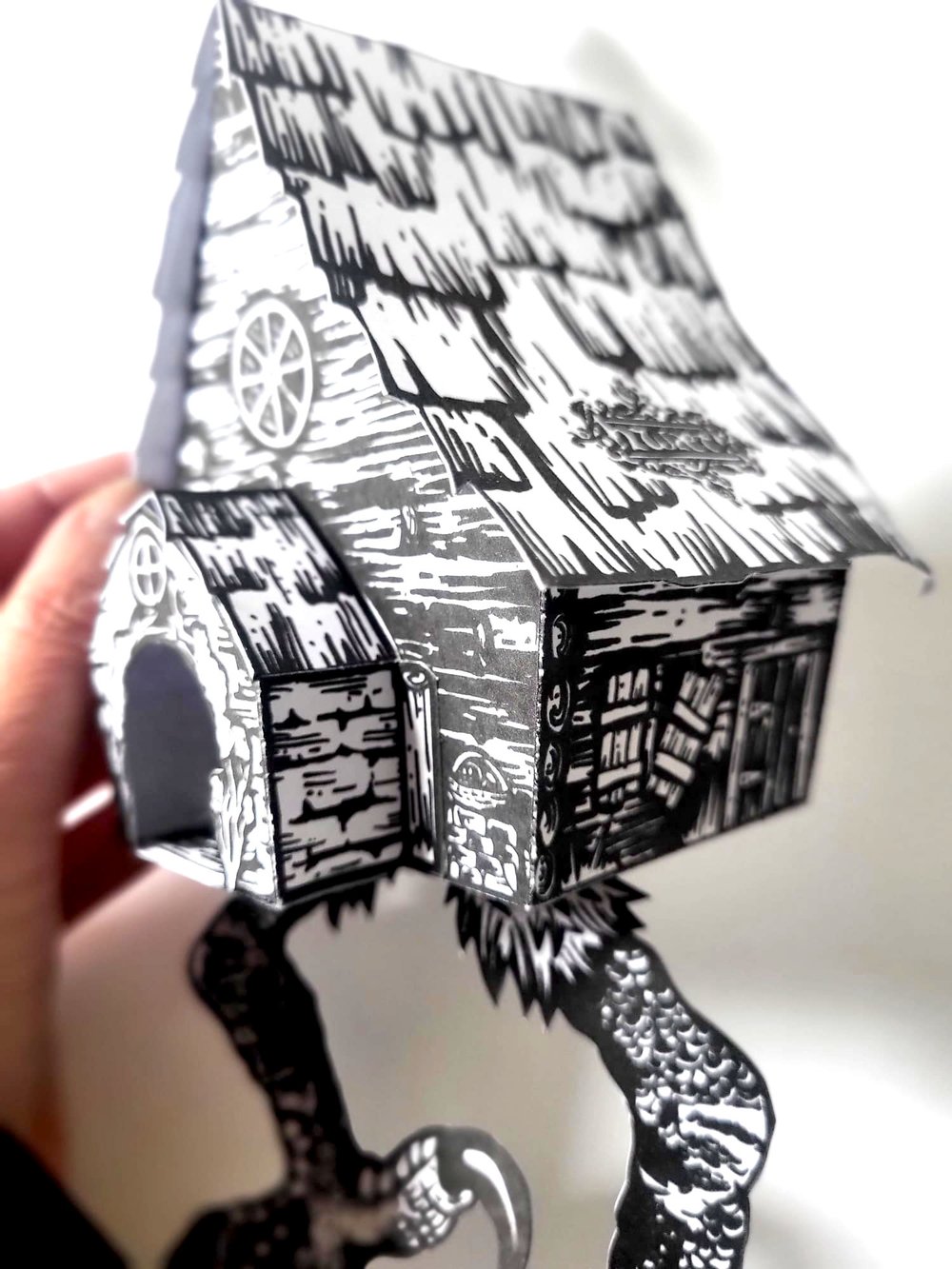 MAKE YOUR OWN BABA YAGA HUT - A3 CUT OUT ART PRINT