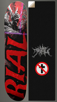 CUSTOM MADE RELIGIONISALIE SKATEBOARD DECK W CUSTOM GRIPTAPE