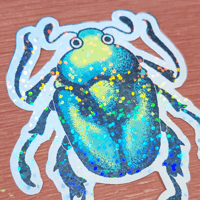 Image 2 of Scarab Beetle - Sticker