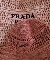 Image 2 of Milano raffia bucket hat 