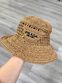 Image 3 of Milano raffia bucket hat 
