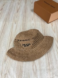 Image 4 of Milano raffia bucket hat 