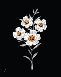 Image 2 of spooky florals - 5x7 print