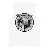 Image 1 of NECROVORE - 1986-1988 (WHITE) MUSCLE SHIRT