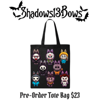 Pre-order Horror Labubu Tote Bag 