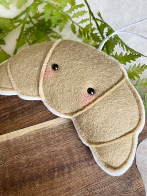 Image of Croissant felt decoration