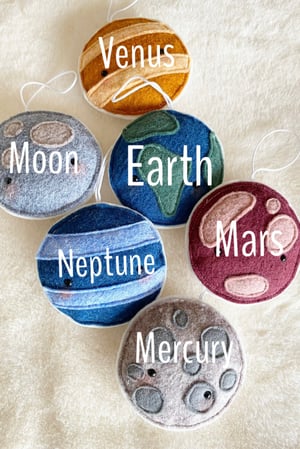 Image of The Space Collection felt decorations