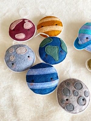 Image of The Space Collection felt decorations