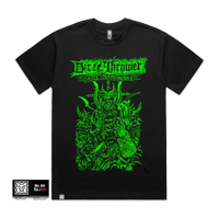 Image 1 of DICETHROWER x KILL TEAM CASCADIA - BLACK WITH GREEN PRINT