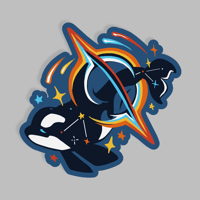 Image 1 of Galactic Orca Sticker