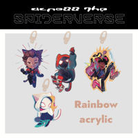 Across the Spider Rainbow acrylic keychain