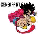 LARGE SSJ4 SIGNED VELLUM BRISTOL PRINT 