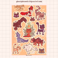 Image 2 of Warrior Cats Sticker Sheet