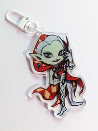 Image 3 of Zelda Villains – 3" Ghirahim & Vaati – Clear Acrylic Keychain (Double-Sided)