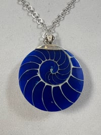 Image 4 of Seashell and blue quartz necklace