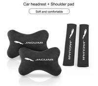 Image 3 of Jaguar headrest pillows and seat belt pads