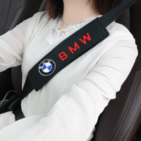 Image 5 of BMW headrest pillows and seat belt pads