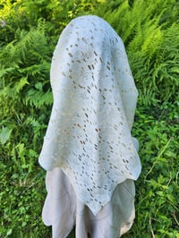 Image 1 of White Cotton Lace Headscarf