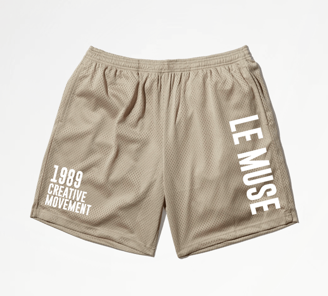 1989 TAN MESH SHORTS