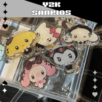 Image 1 of Y2K Sanrio Sparkly Pins