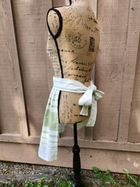 Image 2 of Sage & White Heavy Cotton Half Apron