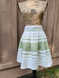 Image 1 of Sage & White Heavy Cotton Half Apron
