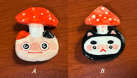 Mushroom Cats pin