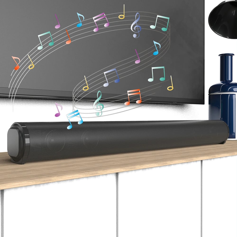 20W Wireless Bluetooth Sound Bar Speaker System Surround Stereo for TV & Projector