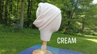Organic Cotton Stretchy Head Wrap Cream