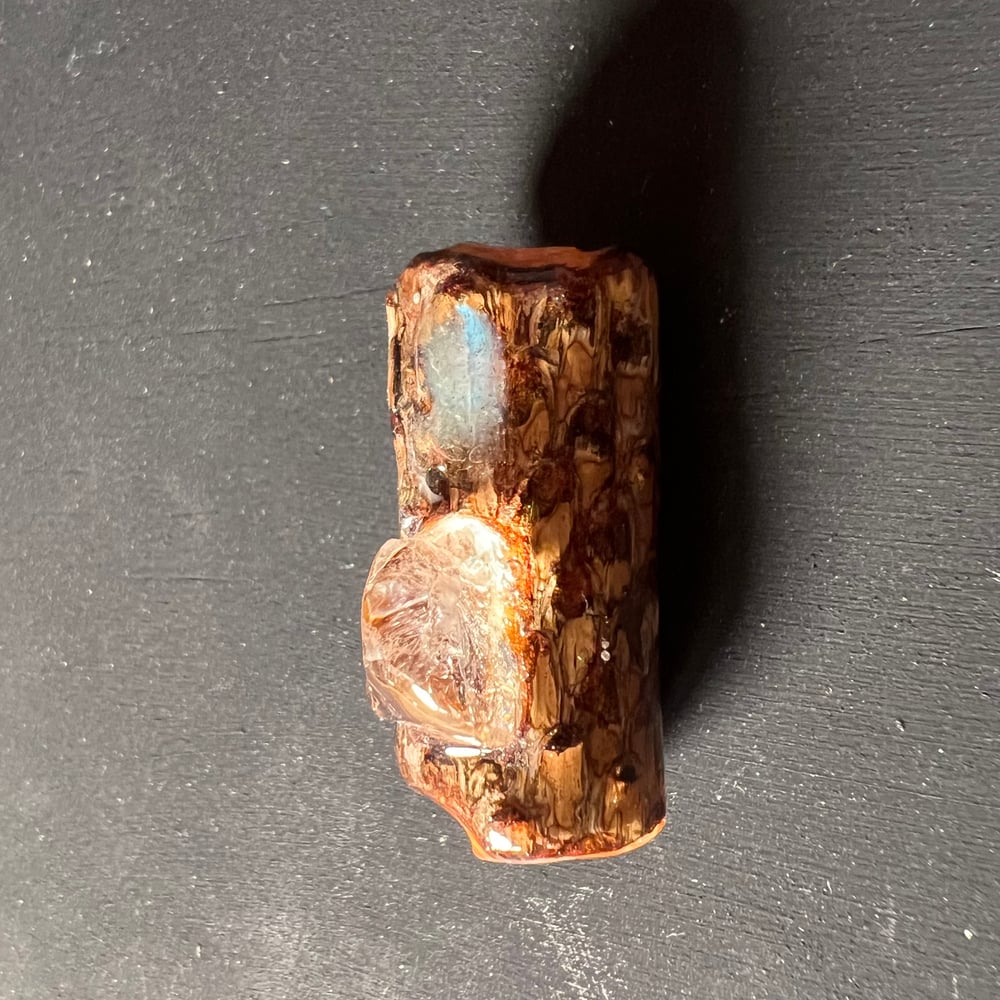 Image of 7mm quartz & labradorite