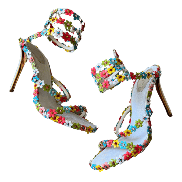 Image of RENÉ CAOVILLA FLORAL HEELS