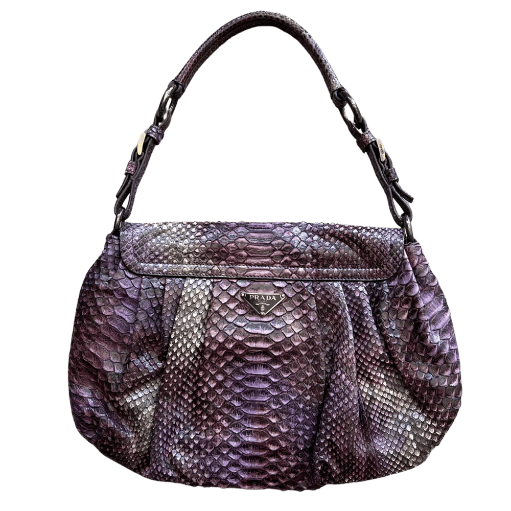 Image of PRADA PYTHON SHOULDER BAG