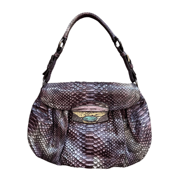 Image of PRADA PYTHON SHOULDER BAG