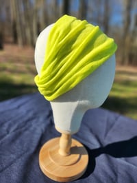 Image 1 of Linen Stretchy Wrap Lemon Lime