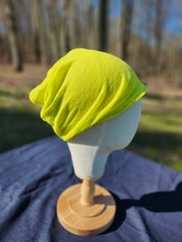 Image 2 of Linen Stretchy Wrap Lemon Lime