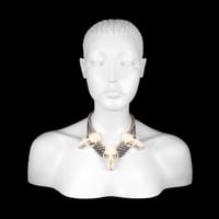 Image 2 of "Maddy" Tri-Toned Pearl and Skull Necklace