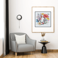 Image 2 of Blooming Stethoscope - Poster Print