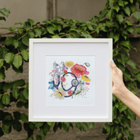 Image 3 of Blooming Stethoscope - Poster Print