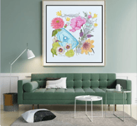 Image 1 of Anesthesia Garden- Watercolour Print Poster