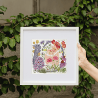 Image 1 of Endoscopy floral watercolour-Poster print
