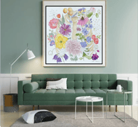 Image 1 of Thoracic Blossoms- Poster Print