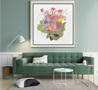 Image 6 of Heart Blooms- Poster Print