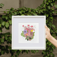 Image 2 of Heart Blooms- original artwork 
